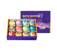 Assorted 12Pieces Fragrant Bath Ball for Adults and Kids with Gentle Skin Friendly Formulas Not Residues Sea Theme Bath