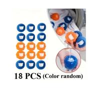 (Assorted, 18pcs/set) 3/5/6pcs Pet Hair Removal Laundry Balls - Time & Energy-Saving, Wrinkle Reduction, Durable Polycarbonate, for Delicates & Heavy Duty Washes