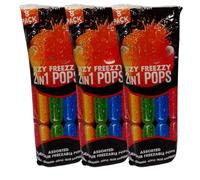 Assorted 2-in-1 Freeze Pops Ice Treats Mixed Fruit Flavoured Freezable Tubes Summer Refreshing Snack Ready to Freeze Ice Pops for Kids and Adults Sharing Pack 8 Tubes Individually Sealed