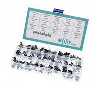 Assorted 200PCS Electrolytic Capacitor Set Excellent Storage Solution Upgrades For Electronics Projects & Repairs Electronic Repairs