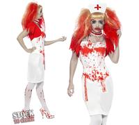 Halloween Zombie Fancy Dress Costume Ladies
