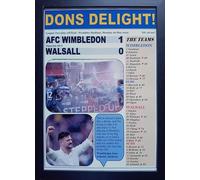 Assorted AFC Wimbledon 1 Walsall 0-2025 League Two play-off final - framed print