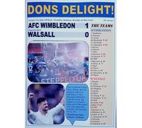 Assorted AFC Wimbledon 1 Walsall 0-2025 League Two play-off final - souvenir print