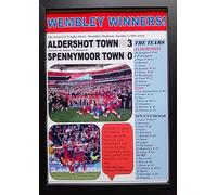 Assorted Aldershot Town 3 Spennymoor Town 0-2025 FA Trophy final - framed print