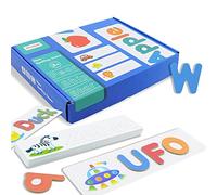Assorted Alphabet Cards, Wooden Spelling Learning Toy | Assorted Cartoon Letters Cards for Educational Toys with Letters to Improve Coordination