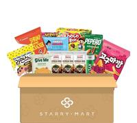 Assorted Asian Snack Box Snacks & Candy Box (10 Full-Size Items) - Variety Pack - Authentic Popular Treats Sampler (Assorted Korean Snack Box)