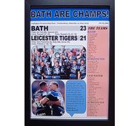 Assorted Bath 23 Leicester Tigers 21-2025 Rugby Premiership final - framed print