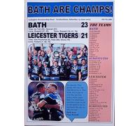 Assorted Bath 23 Leicester Tigers 21-2025 Rugby Premiership final - souvenir print
