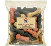 Assorted Bones Large Dog Biscuits 1kg | Dog Treats & Training Treats | Large Dog Treats for Small, Medium & Large Dogs | By Trusty Pet Supplies