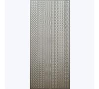 Assorted Border Craft Stickers - Self Adhesive Outline Edge Trim for Card Making, 24 x 10 x 1 cm (Assorted Silver)