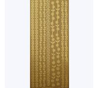 Assorted Border Craft Stickers - Self Adhesive Outline Edge Trim for Card Making, 24 x 10 x 1 cm (Floral Gold)