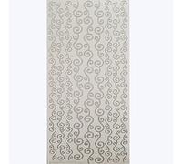 Assorted Border Craft Stickers - Self Adhesive Outline Edge Trim for Card Making, 24 x 10 x 1 cm (Silver)