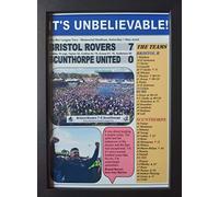 Assorted Bristol Rovers 7 Scunthorpe United 0 - League Two 2022 - Bristol Rovers promoted - framed print