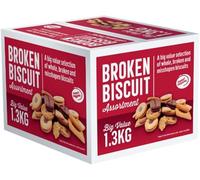 Assorted Broken Biscuits - Broken Biscuit Assortment - 1.3kg Bulk Pack for Office Sharing, Family Gatherings & Tea Time Treats | Premium Quality Assorted Cookie Selection,