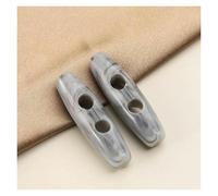 Assorted Buttons for Crafting and Sewing,10pcs 31/39mm Oval Horn Button Toggle Buttons for Cardigans Olive Green Buttons Resin Toggle Buttons for Knitting(Grey,39mm)