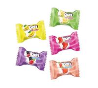 Assorted Candy Collection - Butterscotch, Chocolate Eclairs, Magic Fruit Chewies, Toffee Sticks, Milk & Caramel Toffees, Sour & Fruit Chews, Jellies, Honey (1000g, Milky Fruit Hard Candy)