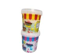 Assorted Candy Floss Fusion Tub Watermelon Banana and Strawberry Bubblegum Flavoured Cotton Candy Soft Melt In Mouth Fairground Style Party Snack Sweet Treats