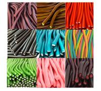 Assorted Candy Pencil Sweets-Retro Chewy Fruity Flavour (Blue Raspberry, Strawberry, Tutti Frutti, Apple, Cherry, Bubblegum, Blackcurrant, Cola) Perfect for Pick n Mix,Party Bags (300g, Random Mixed)