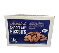 Assorted Chocolate & Broken Biscuits Gift Pack Festive Biscuit Selection (1kg & 1.3kg) Festive Delights for Christmas & All Occasions (Assorted Chocolate Biscuits -1kg Blue)