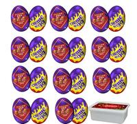 Assorted Chocolate Eggs - Creme Egg & Biscuit-Filled Egg with Gift Box - Easter Treat Mix - 2026 New Stock - Bscf (32 x Eggs)