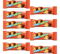 Assorted Chocolate Selection - Filled & Crunchy Treats, Various Flavors, Sharing Pack - Res (Half Box(Pack of 9), Fast Break Bar 51g)
