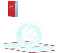 Assorted Christmas Cards Festival Flying Deer Card Handmade Popup Greetings Card For Season Cards Set