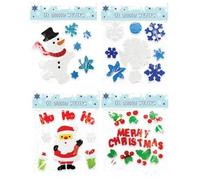 Assorted Christmas Gel Window Stickers Sheet