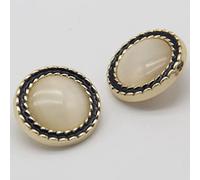 Assorted Clothing high-Grade Pearl Buttons， 6 Pcs Vintage Pearl Shell Buttons Women Suit Blazer DIY White Black 18-25mm(Black,18mm)