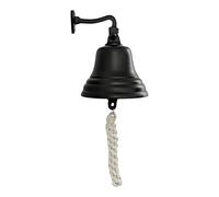 Assorted Collecions Bar Accessories for Home Pub Hand Bell - Wall Mounted Bar Bell Nautical Decorations - Unique Black Bell with Crisp Loud Sounds Ideal for Christmas, Reception, Pubs - 5 Inch