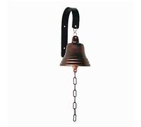Assorted Collections Bar Accessories for Home Pub Hand - Wall Mounted Bar Bell Nautical Decorations - Unique Copper Chain Bell with Crisp Loud Sounds Ideal for Christmas, Reception, Pubs