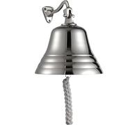 Assorted Collections Bar Home Pub Accessories Hand Doorbell - Wall Mounted Bar Doorbell Nautical Decorations - Unique Silver Bell with Loud and Crisp Sounds Ideal for Christmas, Pub (6 Inch)