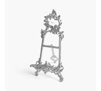 Assorted Collections Easel Display Stands for Art Deco, Paintings, Pictures, Decorative Plates, Wedding Signs, Menu Stand, Home Decor Silver Picture Stand (Silver, 9 Inch)