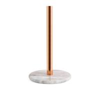 Assorted Collections Kitchen Roll Holder - Rose Gold Paper Towel Holder with Heavy Marble Base - Free Standing Metal Kitchen Roll Stand for Standard Rolls - Modern Kitchen Accessories
