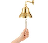 Assorted Collections Last Orders Brass Bell Wall Mounted Nautical Themed Ship Bell Ringer Maritime Marine, Boat, School, Dinner, Santa bell Reception, Wall Hanging Door Bell, Home Bar, Pub Decor