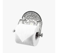 Assorted Collections Toilet Roll Holder Wall Mounted - Waterloo Fixture Style Toilet Paper Holder for Bathroom - Polished Nickel Novelty Toilet Roll Holder with Included Hardware (Silver)