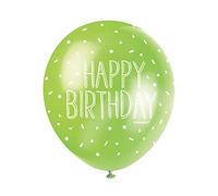 Assorted Color Happy Birthday Latex Balloons (30cm) Pack of 5 - Perfect for Festive Milestone Celebrations, Purple