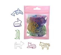 Assorted Color Metal Paper Clip Multicolored Paperclips File Clamp for Document File Photo Picture Organization Paperclips