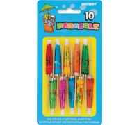 Assorted Color Paper Umbrella Picks (10cm) 10 Count - Vibrant, Fun & Festive Picks for Cocktails & Appetizers