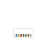 Assorted Colour Coded Removable Labels 2x1" (2 x 1000)