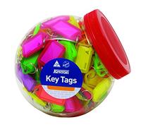 Assorted Coloured Key Rings with Click tabs to Keep Keys Secure