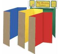 Assorted Coloured Tri folding Presentation Boards 1218 x 914mm x 4 in red, blue, green and yellow