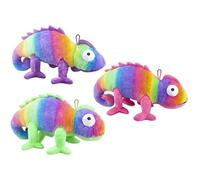 Assorted Colours Charmer Chameleon Rainbow Plush Toy (61 cm) 1 Pc. - Luxurious Soft Fill With Embroidered Eyes, for Birthdays, Baby Showers, Holidays, & More