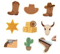 Assorted Cow Boy Theme Design Multipurpose Sticky Note Selves Adhesive Write Pad Removable for Journaling Offices School Multipurpose Writing Pad for Students