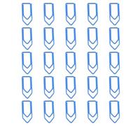 Assorted Crayon Design Paper Clips 25 Metal Bookmarks for Document Sorting and Craft Projects File Classification Clips