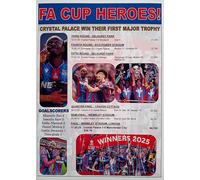 Assorted Crystal Palace 2025 FA Cup winners - souvenir print
