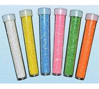 Assorted Decorative Glitter 6 Pastel Easter Colours Orange Yellow Green Blue Pink White