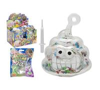 Assorted Design Glitter Poo Inflatable Balloon Ball - 1 Piece (4 Assorted Expressive Faces) - Fun & Sparkling Party Starter for Kids