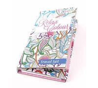 Tallon Adult Colouring Book Travel Set Colour Therapy – Assorted Designs – 6 Pack