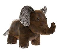 Assorted Doorstop Door Stop Stopper Filled Heavy Doorstop Faux Leather Novelty Wedge (Brown Elephant Doorstop)