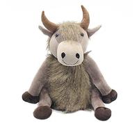 Assorted Doorstop Door Stop Stopper Filled Heavy Doorstop Faux Leather Novelty Wedge (Brown Fur Highland Bull Doorstop)